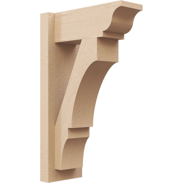 Ekena Millwork 5 1/2-in W x 12-in D x 20-in H Balboa Trad Rough Cedar Woodgrain TimberThane Outlooker, Primed Tan OUTUR055X12X20BOA04RCPR - main